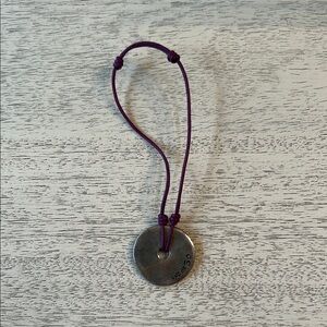 UNO de 50 unisex Silver Disc bracelet with Cord